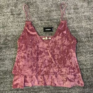 Express velvet tank
